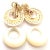 Van Cleef & Arpels Van Cleef & Arpels 18k Yellow Gold Diamond MOP Door Knocker Earrings For Sale - Image 4 of 12
