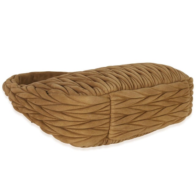 Brown Suede Matelasse Wander Hobo For Sale In New York - Image 6 of 8