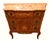 Vintage Louis XV Style Floral Marquetry Bombe Commode With Marble Top For Sale - Image 4 of 18