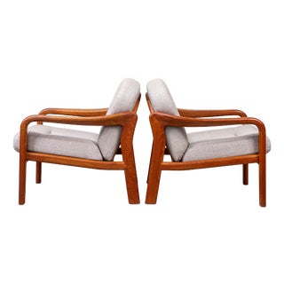 Vintage Danish Teak Easy Chair from Komfort, 1980s For Sale