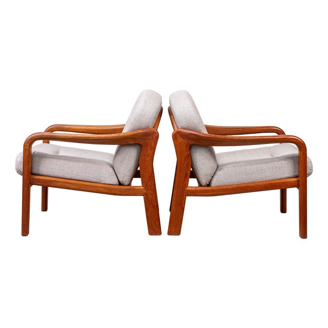 Vintage Danish Teak Easy Chair from Komfort, 1980s For Sale