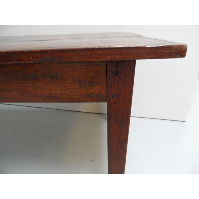 Antique Oak French Dining Table with Drawer For Sale - Image 3 of 10
