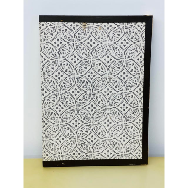 Mid 20th Century Mid 20th Century Asian Hand Painted Silk Panel For Sale - Image 5 of 6