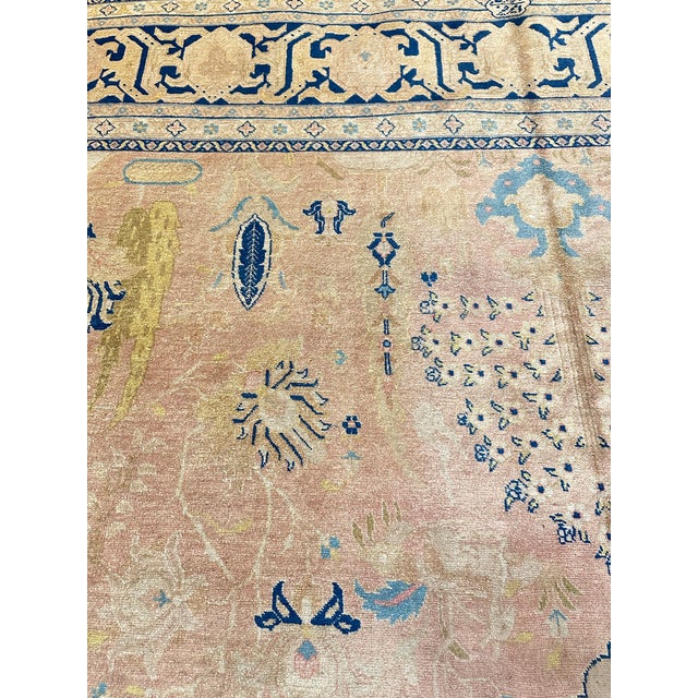 1920s Persian Tabriz Area Rug 10’3″ X 13’1″ For Sale - Image 9 of 12