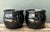 Vintage Ceramic Planters in Black Over Green Glaze - Set of 2 For Sale - Image 13 of 17
