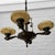 1930s Chandelier in Brass & Glass from Bröderna Malmströms Metallvarufabrik, Sweden, 1930s For Sale - Image 5 of 14