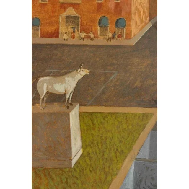 Modern Alberto Gallerati, Far from Danger, Oil on Canvas, 1970s For Sale - Image 3 of 7