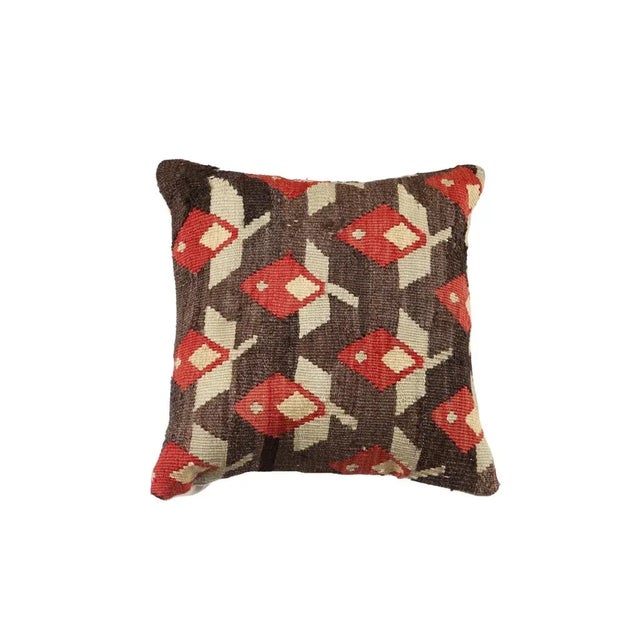 Handmade Kilim Rug Pillow Cover For Sale - Image 4 of 4