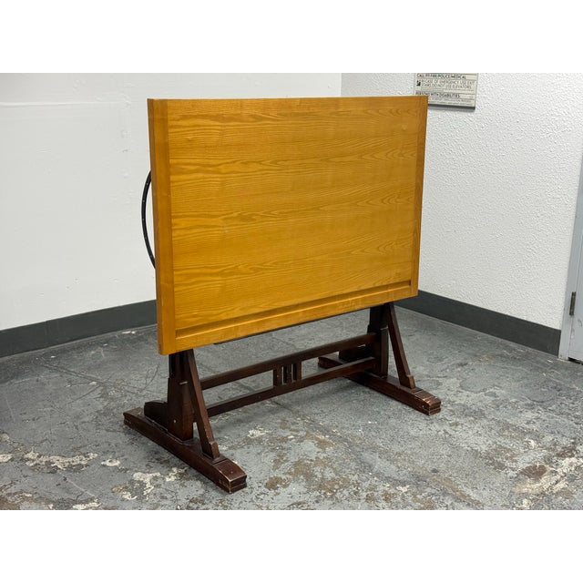 Restoration Hardware 1920s French Drafting Table For Sale - Image 10 of 11