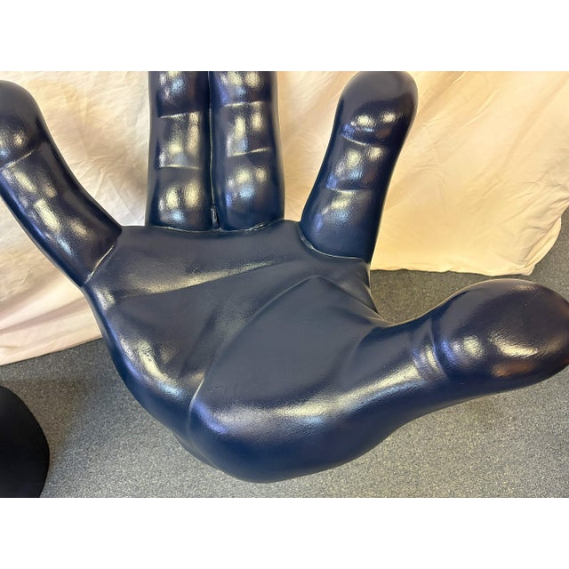 Vintage Mid Century Modern Retro Upturned Palm Hand Chairs- A Pair For Sale In West Palm - Image 6 of 17