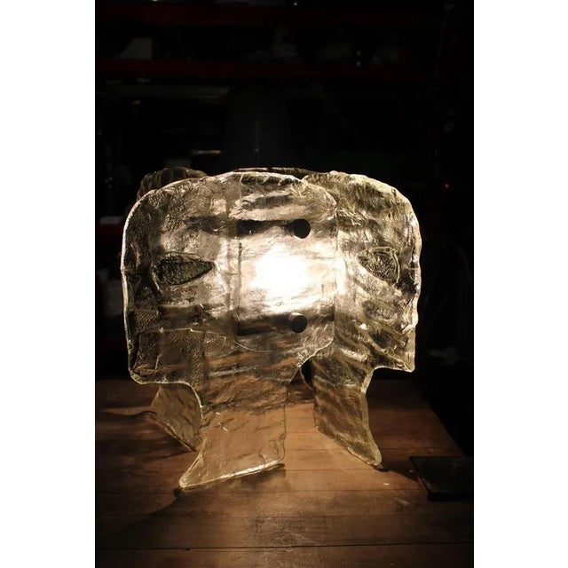 Murano Glass Table Lamp from Mazzega, 1970s For Sale - Image 6 of 13