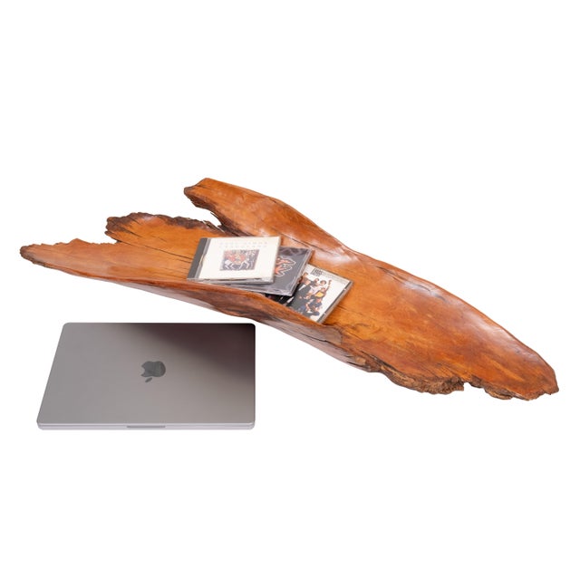 Very nice Large and sleek Hand Turned Birch Wood fruit Bowl 1970s Alaska