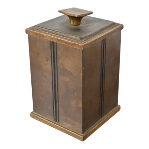 Bradley & Hubbard Arts and Crafts Brass Humidor Cigar Box