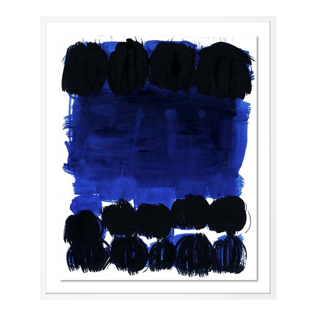 Cobalt Storm by Gold Rush Art, Art Print in White Frame, Small For Sale