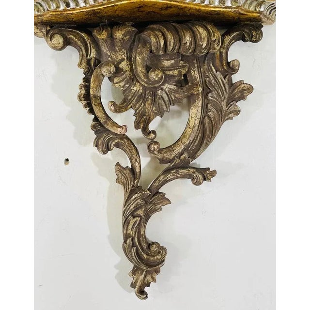 1920s Antique French Baroque Style Wall Bracket, a Pair For Sale - Image 5 of 10