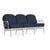 Brown Jordan Calcutta Sofa, Dove frame with Fusion Neptune fabric For Sale - Image 12 of 12