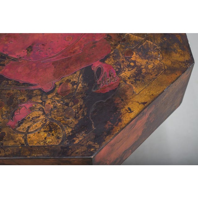 Vintage Copper Coffee Table by Bernhard Rohne, 1970s For Sale - Image 4 of 12