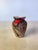 Contemporary Vintage Marbled Porcelain Bud Vase in the Style of Nemadji or Ozark Pottery, Swirl Glaze Ceramic Vessel For Sale - Image 3 of 8