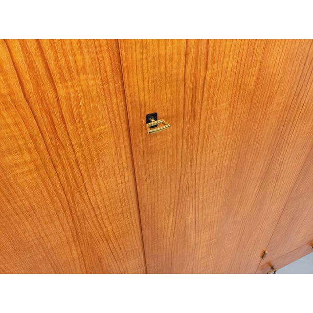 Wood Vintage Teak and Metal Wardrobe, 1960s For Sale - Image 7 of 16