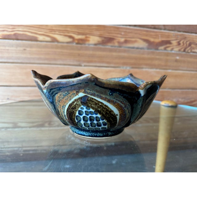 Vintage Ken Edwards Lotus Bowl - Made in Mexico For Sale - Image 4 of 6