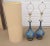 Mid 20th Century Helmut Bruchman Style Mid Century Modern Blue Glaze Ceramic Lamps - a Pair For Sale - Image 6 of 12