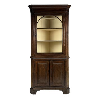 English Corner Cabinet in Oak, 1800s For Sale