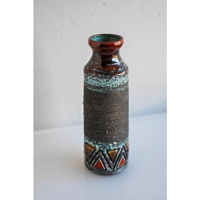 Mid-Century Modern Mid-Century Modern Large Scandinavian Art Pottery Vase in Ceramic from Tilgmans, Sweden For Sale - Image 3 of 9