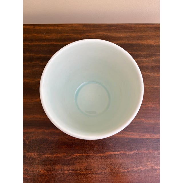 Mid 20th Century Delfts Royal Boch Blue and White Chinoiserie Porcelain Cachepot Planter or Vase For Sale - Image 5 of 7