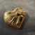 1990s Retro Brass French Heart Brooch by Loris Azzaro For Sale - Image 4 of 9