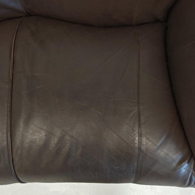 Le Bambole 3-Seater Sofa in Dark Brown Leather by Mario Bellini for B&B Italia, 1970s For Sale - Image 18 of 18