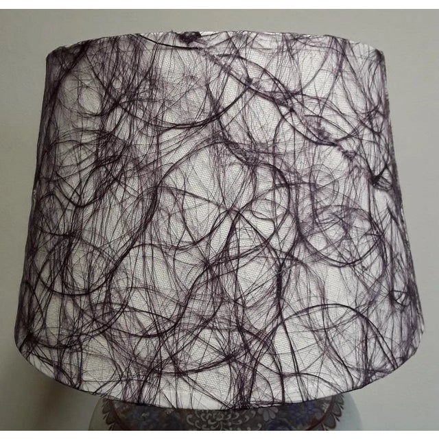 1990s Vintage Table Lamp with Porcelain Base, 1990s For Sale - Image 5 of 8