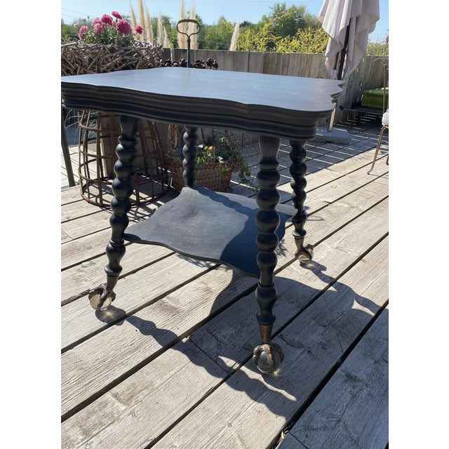 Square Barley Twist Table with Ball Feet, 1890s For Sale - Image 11 of 11