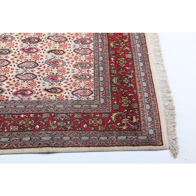 High Wool on Cotton Turkish Hereke Rug -5' 6'' X 8' 6'' For Sale - Image 13 of 13