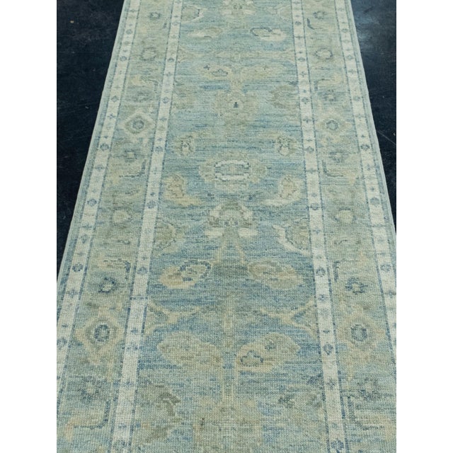 Turkish Oushak Runner Rug 2'9" x 16'3" #17818 For Sale In Houston - Image 6 of 8