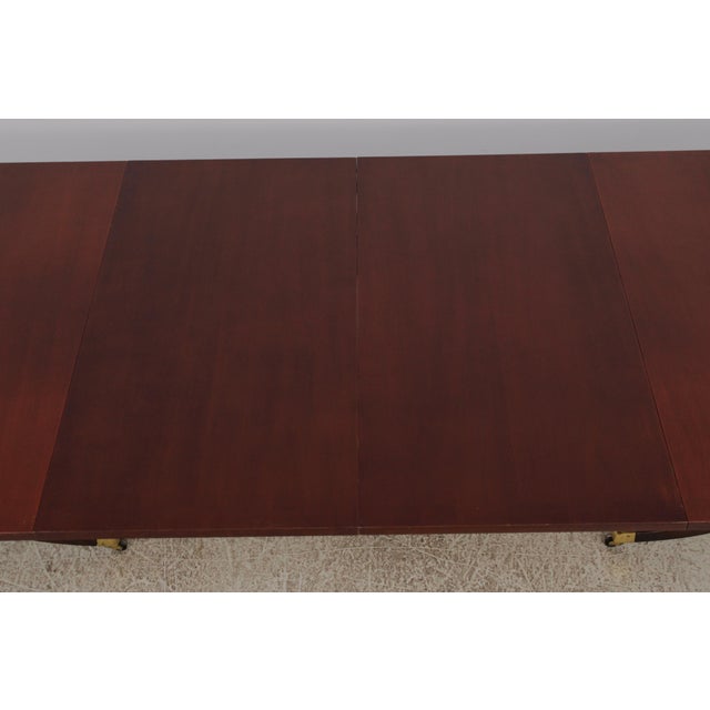 Drexel Regency Style Mahogany Dining Table For Sale - Image 15 of 18