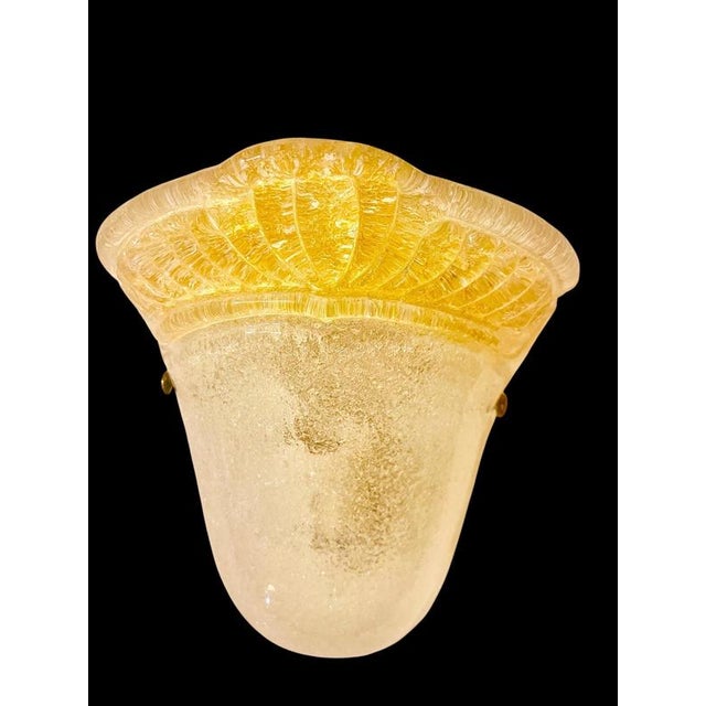 Murano Glass Wall Lights from La Murina, Italy, 1980s, Set of 3 For Sale - Image 4 of 12