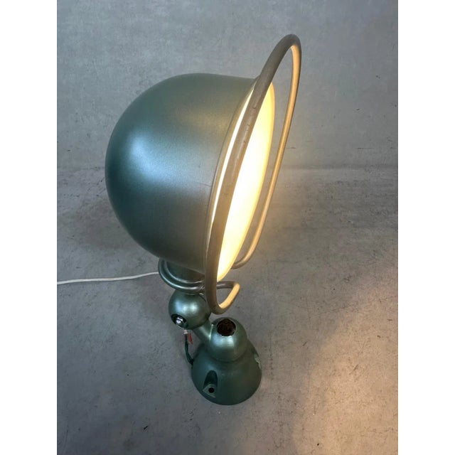 Beautiful original industrial Jieldé (Jean-Louis Domecq) lamp with mounting holder. Provided by us with the original Vespa...