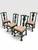 Four 19th Century Queen Anne Style Dark Green Painted Side Chairs. Very fine and rare set of 4 Queen Anne style side...