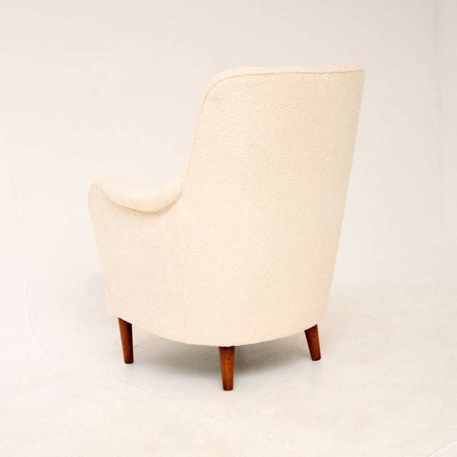 Vintage Swedish Samsas Lounge Chair attributed to Carl Malmsten, 1960s For Sale - Image 6 of 9