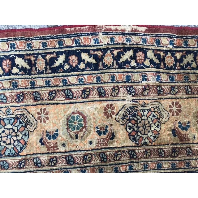 Silk Tabriz Prayer Rug For Sale - Image 13 of 18