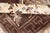 Mid 20th Century Brown Background Floral Medallion Vintage Turkish Kars Rug in Ivory and Taupe For Sale - Image 10 of 14