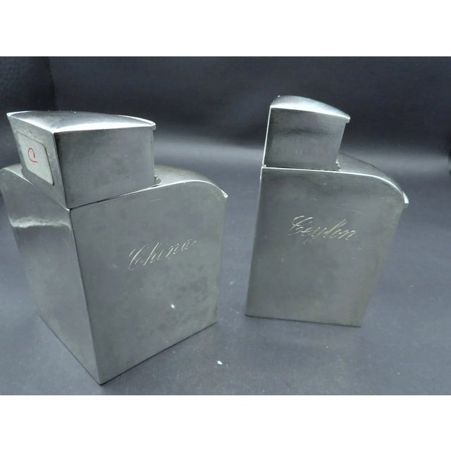 Silver 1920s Antique Hunt Diederich Silver Trompe l'Oeil Tea Caddy- 5 Piece Box For Sale - Image 8 of 13