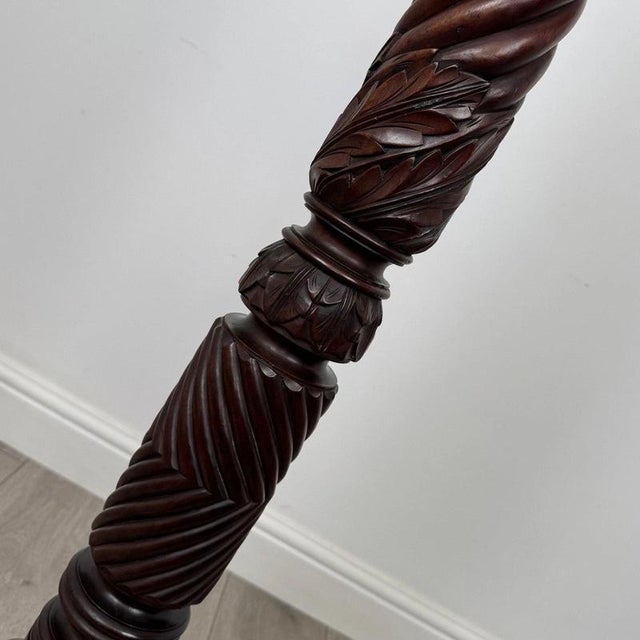 Wood Antique Victorian Torchère Planter Jardiniere Stands For Sale - Image 7 of 8