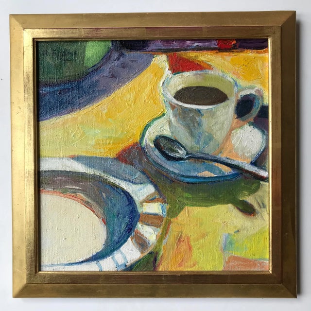 Abstract Robert Frame Coffee Cup Oil Painting For Sale In Los Angeles - Image 6 of 6