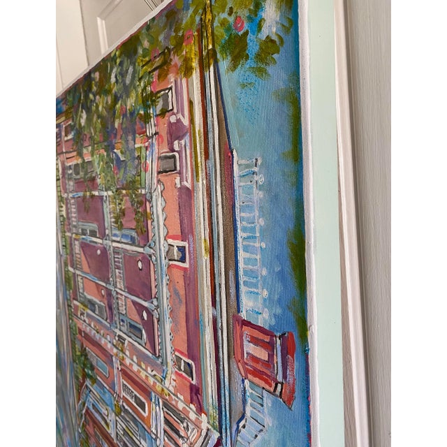 Realism Tyka Original Modern Cityscape Painting "Logan Cir in DC" For Sale - Image 3 of 4