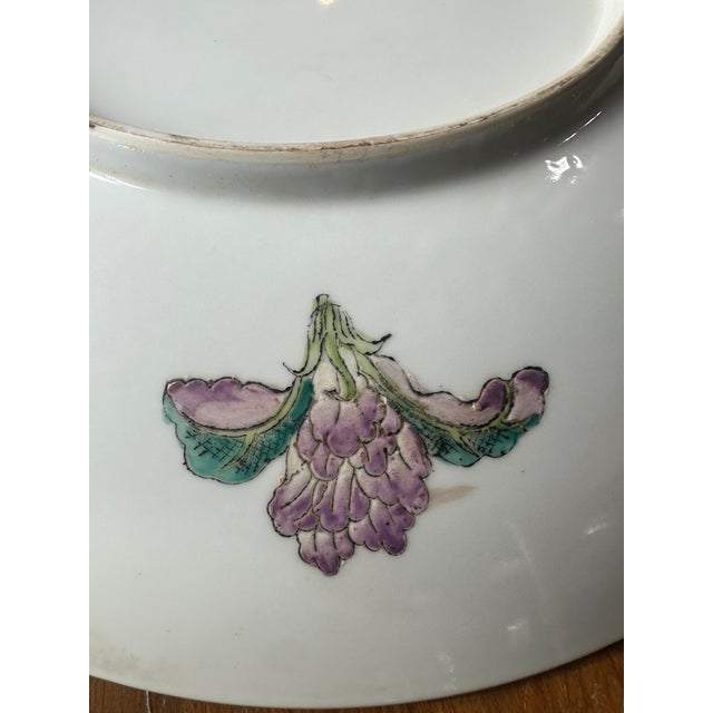 Chinese 20th Century Chinese Famille Rose Imperial Portrait Porcelain Charger With Qianlong-Style Mark, 18” For Sale - Image 3 of 7