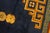 1920s Navy Blue Medallion Greek Key Antique Chinese Art Deco Knotted Rug For Sale In New York - Image 6 of 9