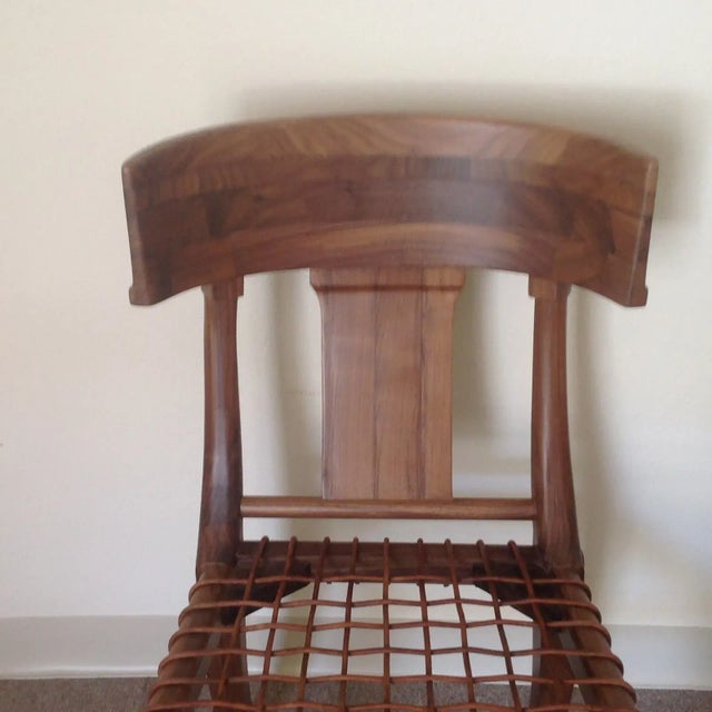Mid-Century Modern Mid-Century Modern Walnut Klismos Style Chair For Sale - Image 3 of 8