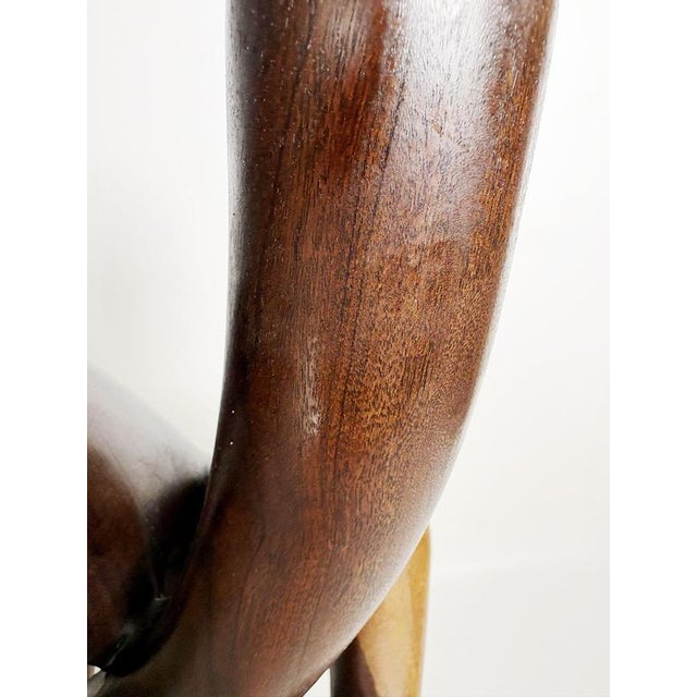 Wooden Sculpture of a Woman's Bust, France, 1980s For Sale - Image 10 of 13