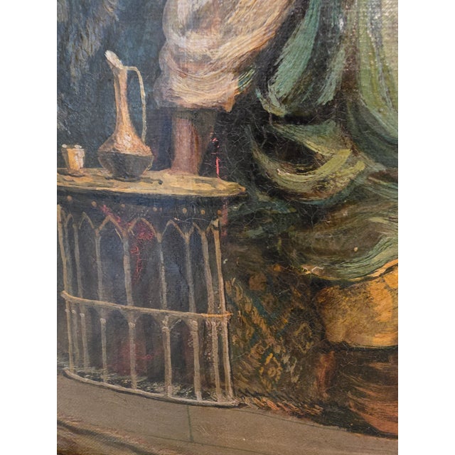 Antique Orientalist Painting F a Bridgeman Style Signed For Sale - Image 12 of 16